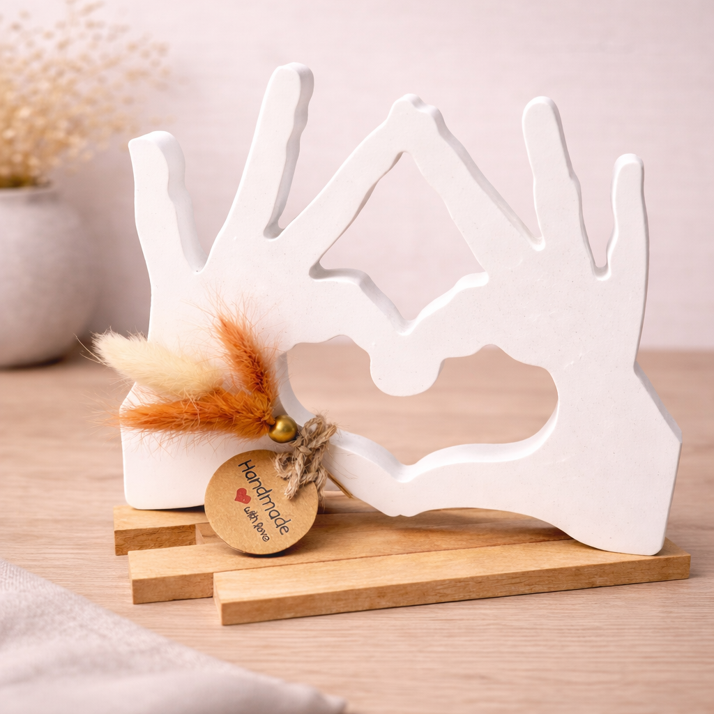 Zwei Hände mit Herz