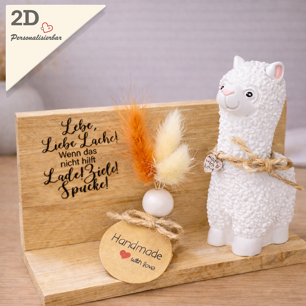 LAMA Weisheit "Lebe-Liebe-Lache"