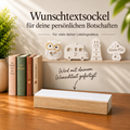Personalisierbarer Wunschtextsockel mit Wunschtextsockel